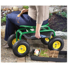 Garden Caddy. "Tractor Seat on Wheels"